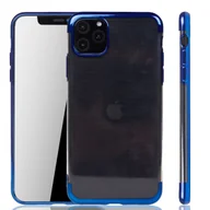 Etui i futerały do telefonów - Etui na telefon komórkowy Apple iPhone 11 Pro Max Blue - Clear - TPU Silicone Case Backcover w kolorze Transparent Blue - miniaturka - grafika 1