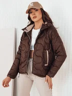Kurtki damskie - Kurtka damska coffee Dstreet TY4239-XXL - miniaturka - grafika 1