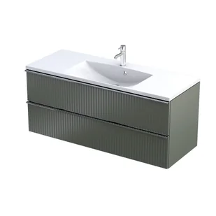 Szafka łazienkowa pod umywalkę Oristo Etna 120 cm zielony mat OR52-SD2S-120-17R - Szafki łazienkowe - miniaturka - grafika 1