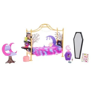 Monster High Sypialnia Clawdeen Wolf - zabawka - Domki dla lalek - miniaturka - grafika 1