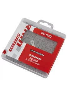 SRAM Łańcuch PC-830 szary / Ilość biegów: 6 - 8 / Ilość ogniw: 114 / Wersja opakowania: standard - Łańcuchy rowerowe - miniaturka - grafika 1