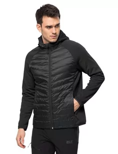 Jack Wolfskin Męska kurtka Routeburn Pro Hybrid, czarna, XXL - Kurtki męskie - miniaturka - grafika 1