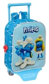 Plecaki - Safta LOS Smurfy - Plecak do przedszkola z wózkiem, idealny dla dzieci w różnym wieku, wygodny i wszechstronny, jakość i wytrzymałość, 22 x 10 x 27 cm, kolor niebieski/niebieski, - miniaturka - grafika 1