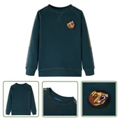 Bluzy dla dziewczynek - Bluza dziecięca - zieleń mchu - 140 - Bluza Dla Dziecka - miniaturka - grafika 1