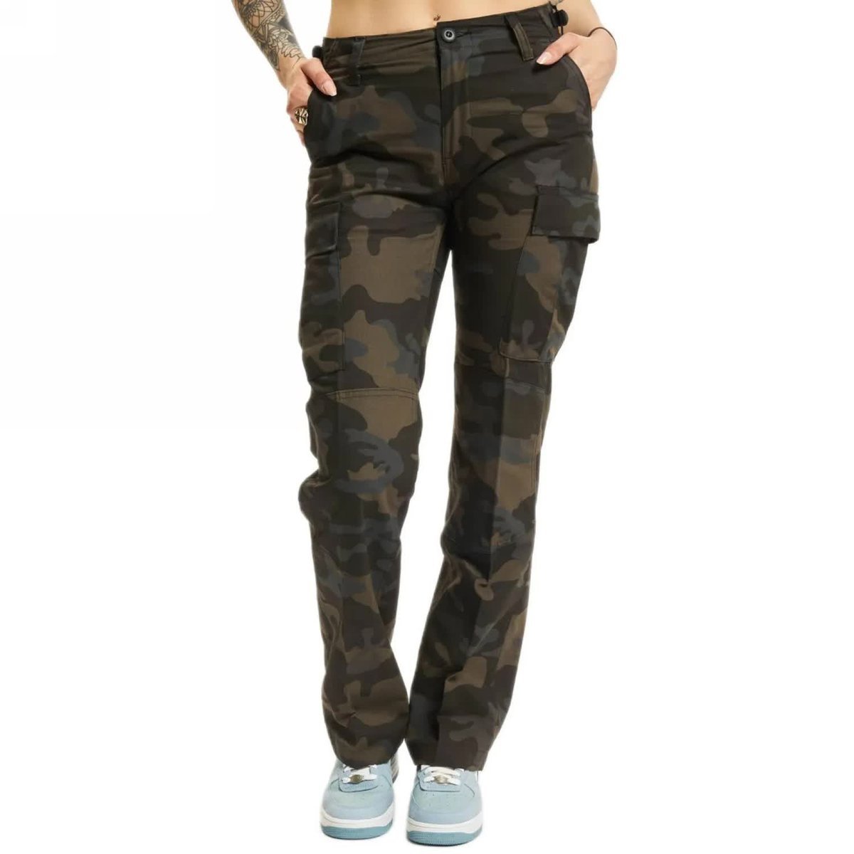 Spodnie Bojówki Damskie BRANDIT Cargo BDU Rip-Stop - Dark Camo 35 [35]