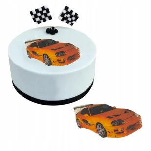 Figurki cukrowe figurka ozdoby dekoracja na tort samochód auto urodziny - Dodatki do ciast w proszku - miniaturka - grafika 1