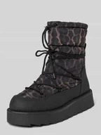 Botki damskie - Kozaki ze zwierzęcym wzorem - miniaturka - grafika 1