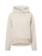 Bluzy damskie - BOSS Damska bluza z kapturem - Enolari Kobiety Bawełna biały jednolity, S - miniaturka - grafika 1