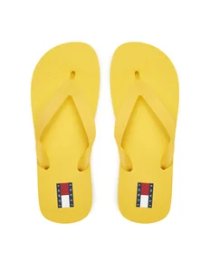 Tommy Jeans Japonki Tjw Logo Flip Flop EN0EN02447 Żółty - Klapki i japonki damskie - miniaturka - grafika 1