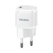 Akcesoria do tabletów i e-booków - KAKU Ładowarka KAKU Ładowarka Sieciowa USB-C PD 20W 3A KAKU KSC-597 Quick Charge 3.0 biała 6921042118741 - miniaturka - grafika 1