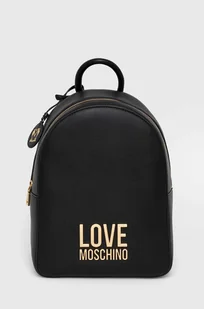 Love Moschino plecak damski kolor czarny mały gładki - Plecaki - miniaturka - grafika 1