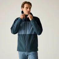 Kurtki i kamizelki sportowe męskie - Regatta Kurtka męska przeciwdeszczowa Maland II Niebieski, Rozmiar: 5XL - miniaturka - grafika 1