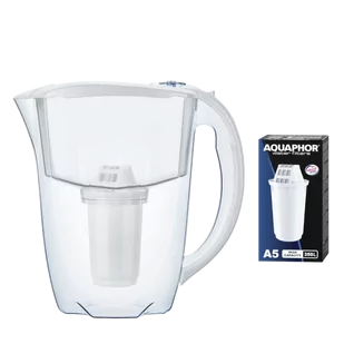 Aquaphor Prestige Biały dzbanek filtrujący 2,8l z wkładem B5 - Dzbanki filtrujące - miniaturka - grafika 1