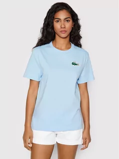 Koszulki i topy damskie - Lacoste T-Shirt TF5768 Niebieski Relaxed Fit - grafika 1