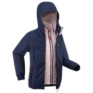 Odzież trekkingowa dziecięca - Kurtka turystyczna dla dzieci 3w1 Quechua SH100 Warm -0,5°C wodoodporna - miniaturka - grafika 1