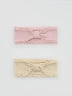 Majtki dla dzieci - Reserved - Bawełniana opaska na głowę 2 pack - wielobarwny - miniaturka - grafika 1