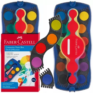 Faber Castell Farby szkolne Connector 12 kolorów FABER CASTELL - Artykuły biurowe - miniaturka - grafika 1