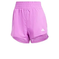 Spodenki damskie - adidas Damskie szorty z wysokim stanem, 3 paski, rozmiar L 12,7 cm - miniaturka - grafika 1