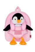 Plecaki szkolne i tornistry - Pluszowy plecak przedszkolny z pingwinkiem Peggie Penguin Per Toys - miniaturka - grafika 1