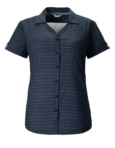 killtec Damski Funkcjonalna bluzka KOS 36 WMN WVN SHRT, 48, blue, 41274-000