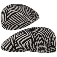 Czapki męskie - Kaszkiet Virtual Grid 507 by Kangol, czarno-biały, S (54-55 cm) - miniaturka - grafika 1