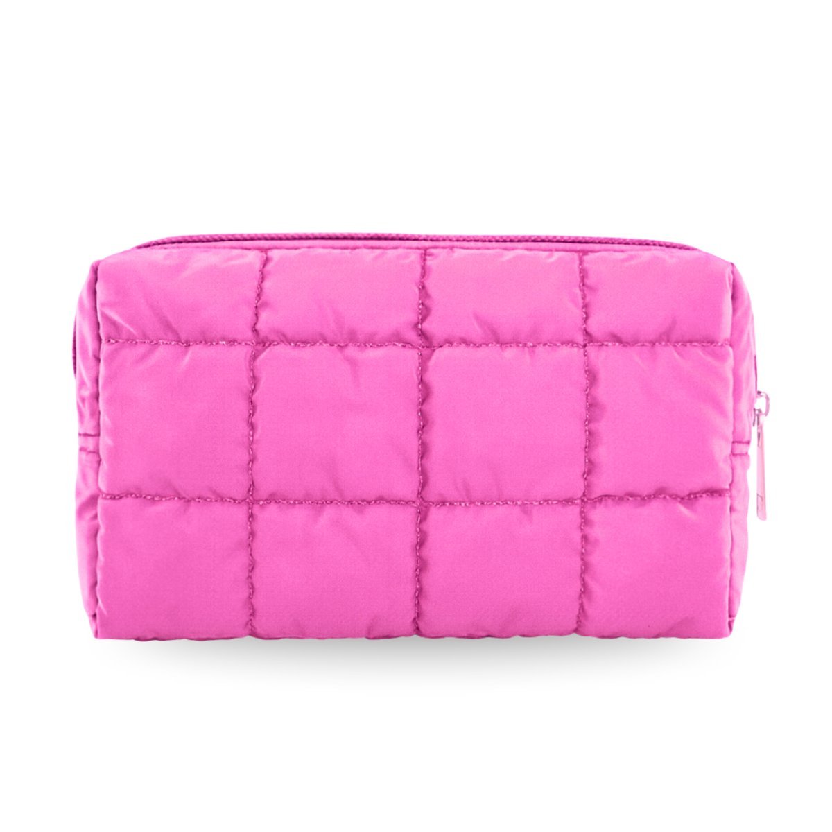 Kosmetyczka pikowana lekki organizer - ciemny róż