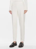 Spodnie damskie - Boss Spodnie materiałowe Tiluna 50509166 Écru Regular Fit - miniaturka - grafika 1
