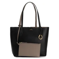 Torebki damskie - Torebka LAUREN RALPH LAUREN - Rvrsble Tote 431795329001 Black/Taupe - miniaturka - grafika 1