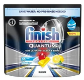 Środki do zmywarek - Finish Kapsułki do zmywarki Quantum Ultimate 10szt. cytrynowe | 5900627091014 - miniaturka - grafika 1