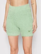 Spodenki damskie - Reebok Szorty materiałowe Cozy Legging H46811 Zielony Fitted Fit - miniaturka - grafika 1