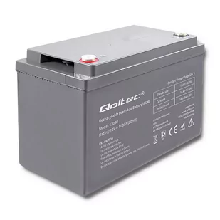 Qoltec Qoltec Qoltec Akumulator AGM | 12V | 100Ah | max.30A (53038) - Baterie do zasilaczy awaryjnych UPS - miniaturka - grafika 1