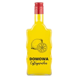 Butelka na cytrynówkę z nadrukiem - Fala 500ml - Domowy wyrób alkoholu - miniaturka - grafika 1