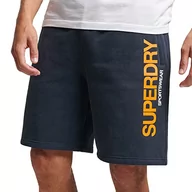Bluzy męskie - Superdry Code Sportswear Loose Short Bluza męska, Eclipse Navy, XS - miniaturka - grafika 1