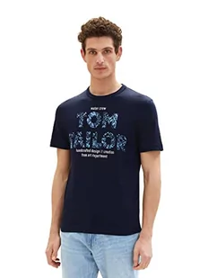 TOM TAILOR Koszulka męska 1036334, 10668-Sky Captain Blue, M, 10668 - Sky Captain Blue, M - Koszulki męskie - miniaturka - grafika 1