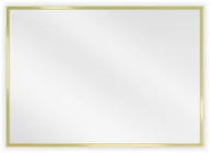 Lustra - Mexen Loft lustro łazienkowe prostokątne 70 x 50 cm, rama złota - 9852-070-050-000-50 - miniaturka - grafika 1