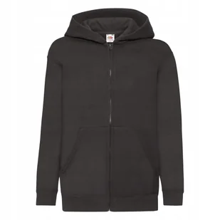 Bluza Dziecięca Z Kapturem Rozpinana Czarny r. 9-11(140) - Bluzy dla dziewczynek - miniaturka - grafika 1