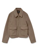 Kurtki damskie - Vero Moda Kurtka przejściowa w kolorze jasnobrązowym - miniaturka - grafika 1