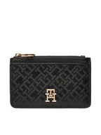 Etui na dokumenty i karty - Tommy Hilfiger Etui na karty kredytowe Th Distinct Long Cc Holder Mono AW0AW17401 Czarny - miniaturka - grafika 1