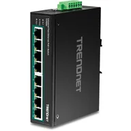 Switche - Trendnet TI-PE80 łącza sieciowe Nie zarządzany Fast Ethernet (10/100) Obsługa PoE Czarny - miniaturka - grafika 1