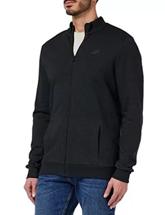 4F Męska bluza H4Z22-blm351, ciemnoszara melanż, XXL, ciemnoszary melanż, XXL - Bluzy męskie - miniaturka - grafika 1