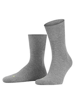 FALKE Uniseks Skarpety Run U SO Bawełna jednokolorowe 1 Para, Szary (Light Grey 3400), 37-38 - Skarpetki męskie - miniaturka - grafika 1