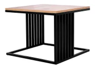 Ławy i stoliki kawowe - Industrialny kwadratowy stolik kawowy - Zoxi - miniaturka - grafika 1