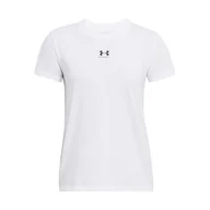 Koszulki i topy damskie - Damska Koszulka z krótkim rękawem UNDER ARMOUR OFF CAMPUS CORE SS 1383648-100 – Biały - miniaturka - grafika 1