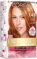 Farby do włosów i szampony koloryzujące - Loreal Paris Paris Excellence Creme 7.43 blond miedziany złocisty 0258898 0258898 - miniaturka - grafika 1