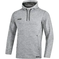 Bluzy męskie - JAKO JAKO Męska bluza z kapturem Premium Basics, szary, s 6729 - miniaturka - grafika 1