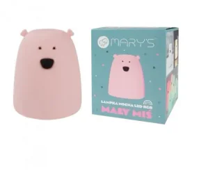 Lampka nocna LED RGB Miś mały różowy - Zestawy szkolne - miniaturka - grafika 1
