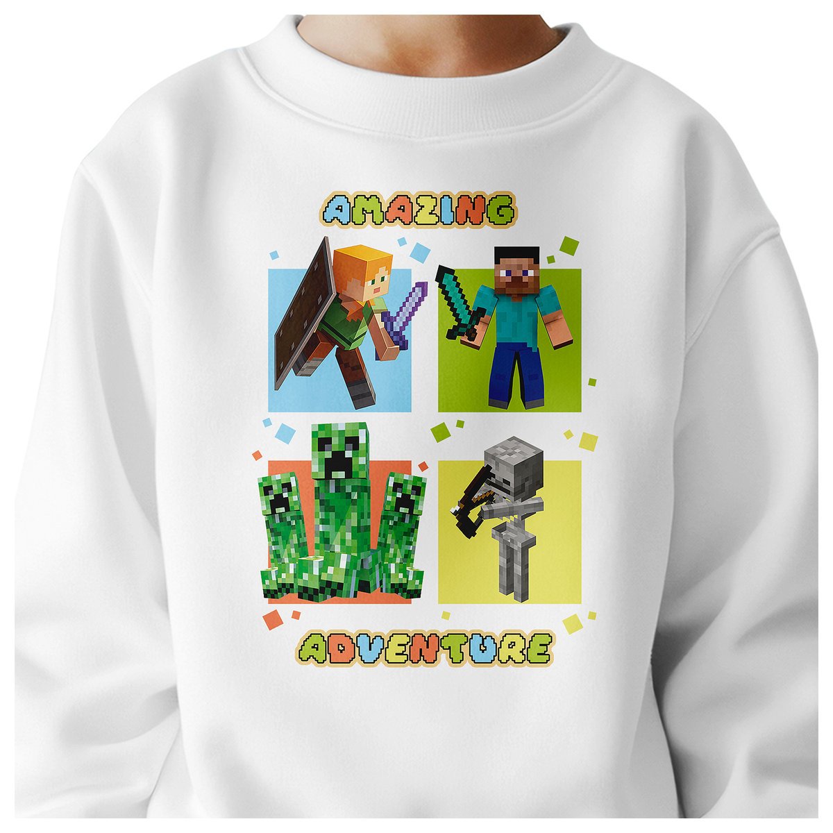 BLUZA DZIECIĘCA MINECRAFT 146-152 DLA DZIEWCZYNKI CHŁOPCA JAKOŚĆ