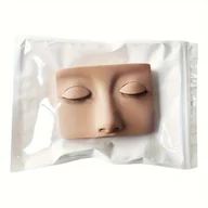 Inne - TEMU Silikonowy model do ćwiczeń przedłużania rzęs, hipoalergiczny, głowa do ćwiczeń makijażu i przedłużania rzęs dla początkujących. - miniaturka - grafika 1