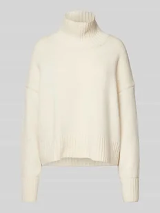 Sweter z dzianiny ze stójką - Swetry damskie - miniaturka - grafika 1