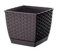 Donice - Prosperplast Doniczka Ratolla Square DRLK190 umbra - miniaturka - grafika 1
